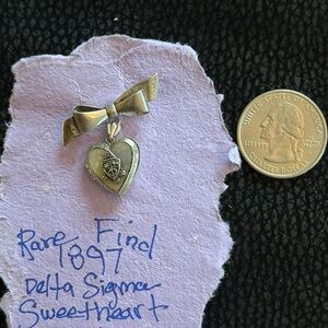 Rare Heart Bow Pendant